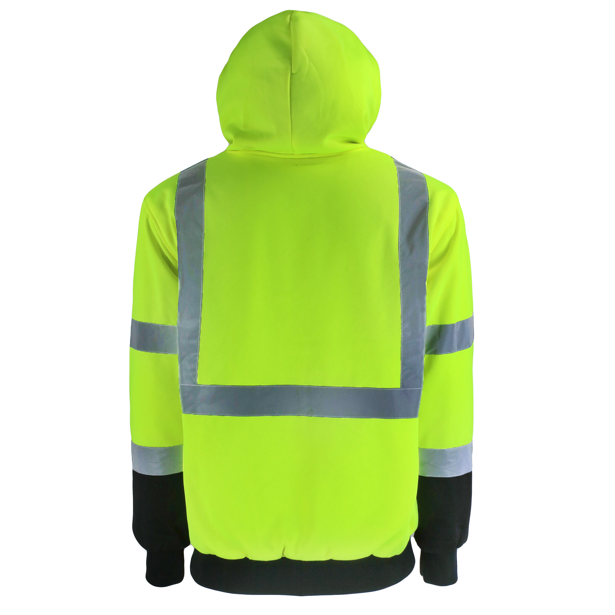 Picture of Safety Brite SB-C3HWBBZ Class 3 Hi Vis Full Zip Heavy Weight Sweatshirt with Black Bottom